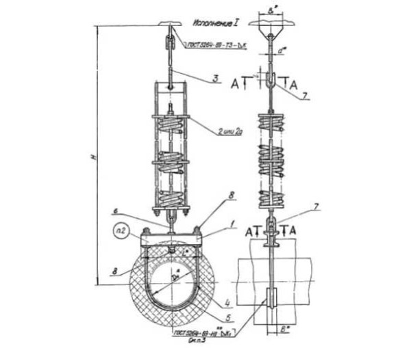 Опора подвесная пружинная Т27 в Москве